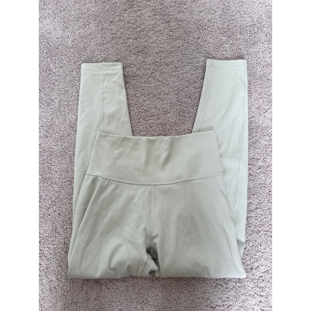 Adidas Aeroready High Waisted Leggings Mint Green Sage Womens Size‎ M Pockets